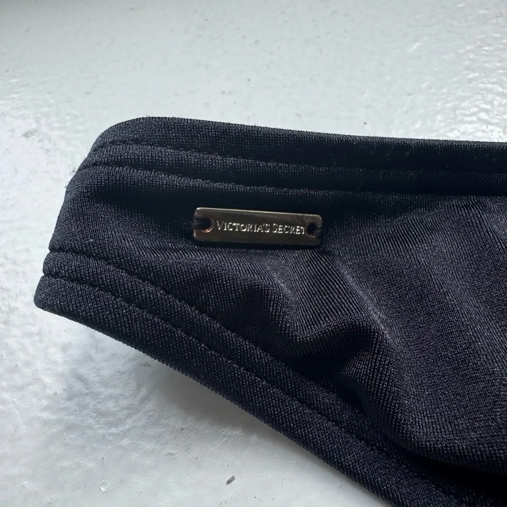 Victoria’s Secret Ruched Cheeky Bikini Bottoms – Black – Size Small - Picture 4 of 8